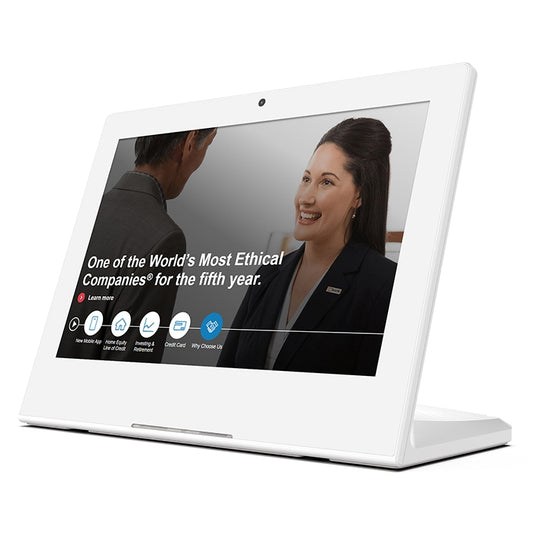 10.1 inch IPS Screen All in One PC, 1GB+16GB, Android 6.0, Quad Core Cortex A17, 1.2G, RK3128, Support RJ45 & Bluetooth & WiFi & TF Card & HDMI (White) by buy2fix