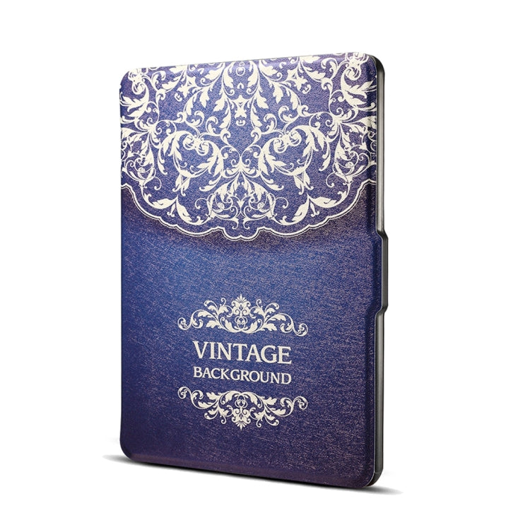 European Flower Vine Print Horizontal Flip PU Leather Protective Case for Amazon Kindle Paperwhite 1 & 2 & 3 with Sleep / Wake-up - Amazon by buy2fix | Online Shopping UK | buy2fix
