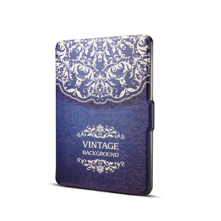 European Flower Vine Print Horizontal Flip PU Leather Protective Case for Amazon Kindle Paperwhite 1 & 2 & 3 with Sleep / Wake-up - Amazon by buy2fix | Online Shopping UK | buy2fix