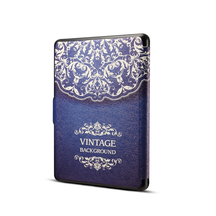 European Flower Vine Print Horizontal Flip PU Leather Protective Case for Amazon Kindle Paperwhite 1 & 2 & 3 with Sleep / Wake-up - Amazon by buy2fix | Online Shopping UK | buy2fix