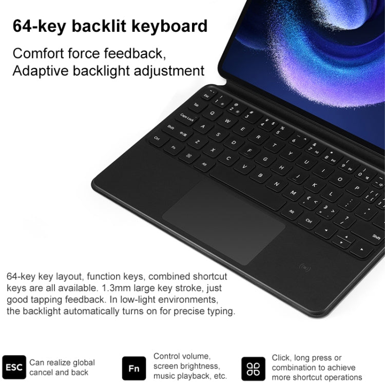 Original For Xiaomi Pad 6 / 6 Pro Intelligent Touch Pad Keyboard (White) - Xiaomi Keyboard by Xiaomi | Online Shopping UK | buy2fix