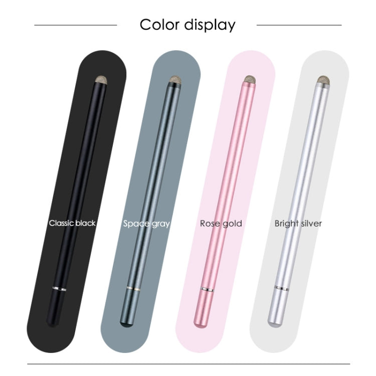 JD02 Universal Magnetic Pen Cap Pan Head + Fiber Cloth 2 in 1 Stylus Pen for Smart Tablets and Mobile Phones (Black) - Stylus Pen by buy2fix | Online Shopping UK | buy2fix