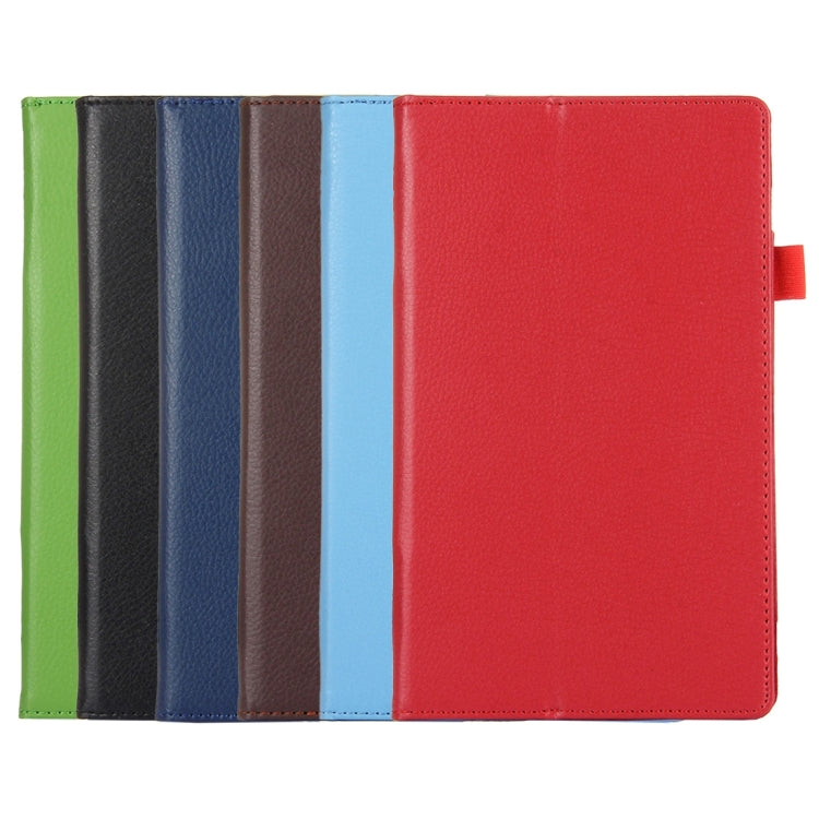 For Amazon Kindle Fire HD8 (2017) Litchi Texture Horizontal Flip Leather Case with Holder(Black) by buy2fix