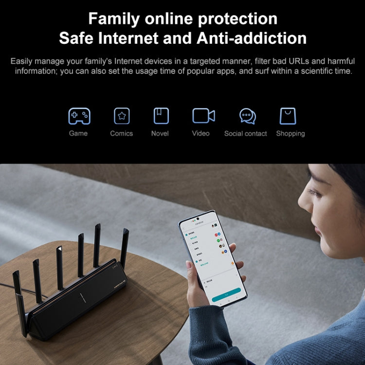Original Xiaomi WiFi Router BE7000 8-channel Independent Signal Amplifier 1GB Memory, US Plug - Wireless Routers by Xiaomi | Online Shopping UK | buy2fix