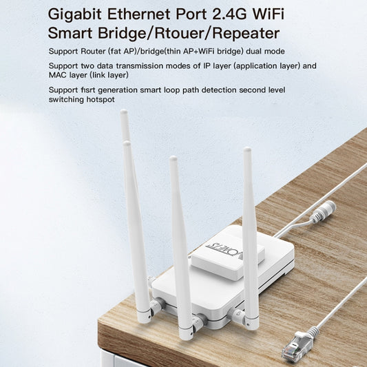 VONETS VAR600-H 600Mbps Wireless Bridge WiFi Repeater, With Power Adapter + DC Adapter Set by VONETS