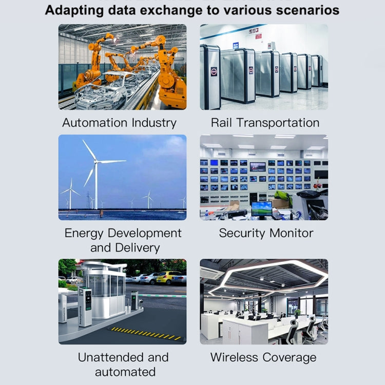 VONETS VSP510 5 Ports Ethernet Gigabit Switch with DC Adapter + Rail Fixing Buckle + SFP Optical Module Set by VONETS