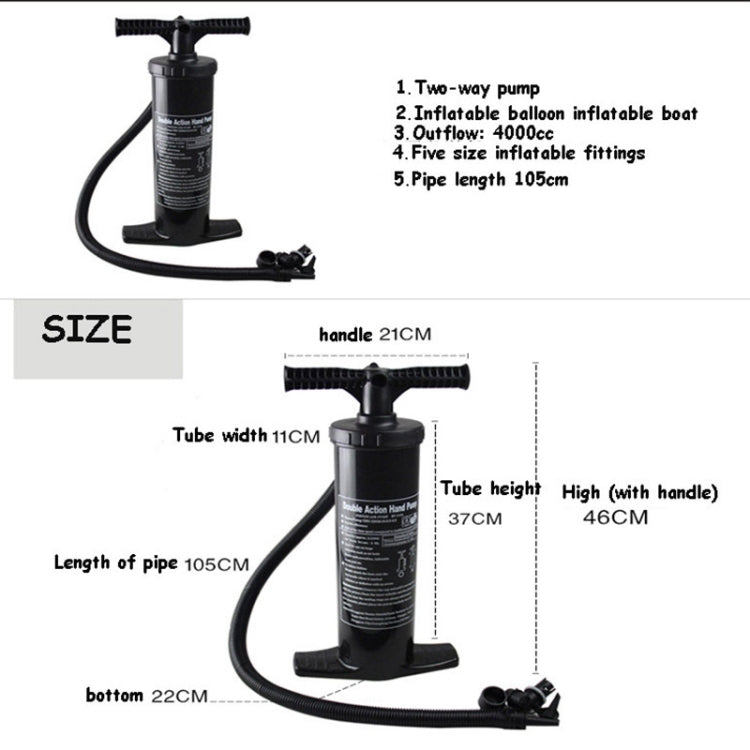 Stermay HT-114A 4000CC Two-way Hand-Pulled Air Pump Inflatable Boat Manual Inflator - Inflatable Pump by buy2fix | Online Shopping UK | buy2fix