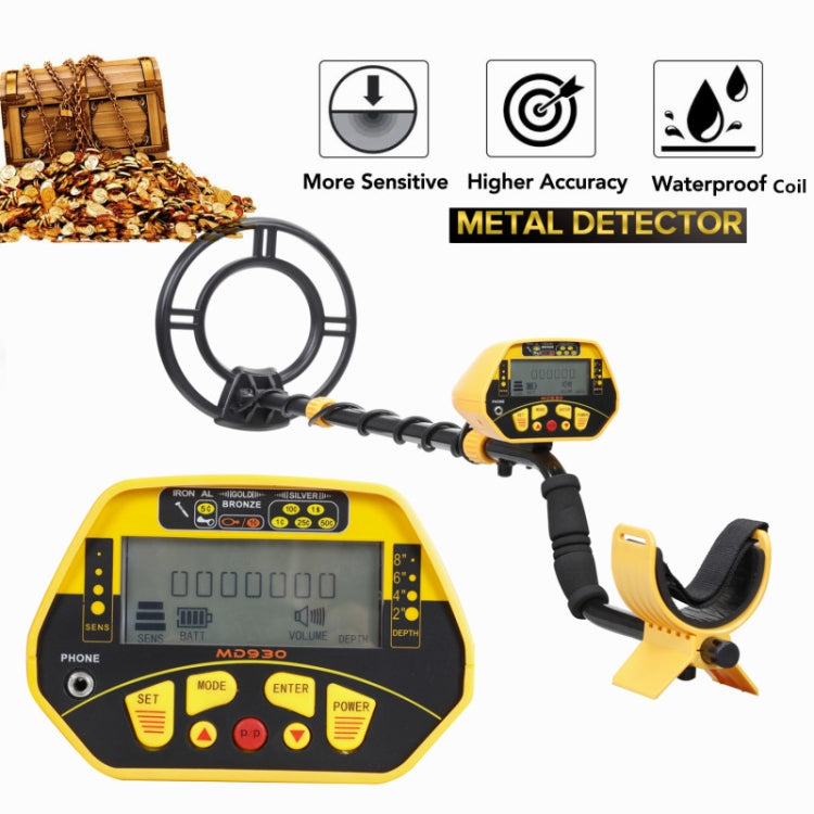 MD930 High Sensitivity and Accurate Positioning Underground Metal Detector with Backlight - Metal Detector by buy2fix | Online Shopping UK | buy2fix