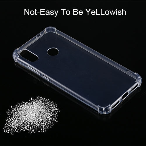 For Xiaomi Redmi Note 7 Four-Corner Shockproof Ultra-Thin Transparent TPU Case by buy2fix