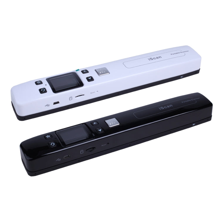 iScan02 Double Roller Mobile Document Portable Handheld Scanner with LED Display, Support 1050DPI / 600DPI / 300DPI / PDF / JPG / TF(Black) by buy2fix