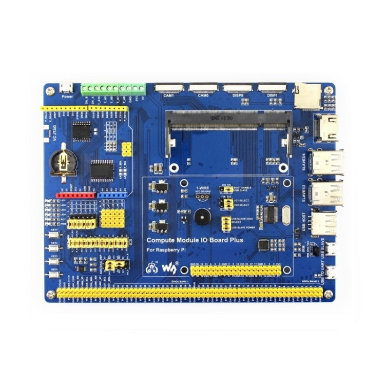 Waveshare Compute Module IO Board Plus for Raspberry Pi CM3 / CM3L / CM3+ / CM3+L - LCD & LED Display Module by buy2fix | Online Shopping UK | buy2fix