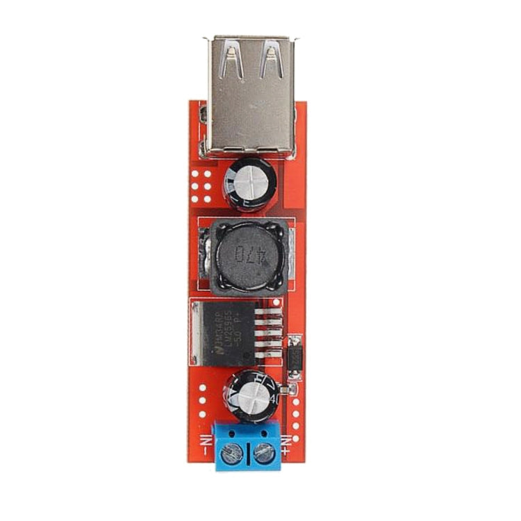 LDTR-WG0257 Dual USB 9V/12V/24V/36V to 5V Converter DC-DC 3A Step Down Power Module (Red) - Other Accessories by buy2fix | Online Shopping UK | buy2fix