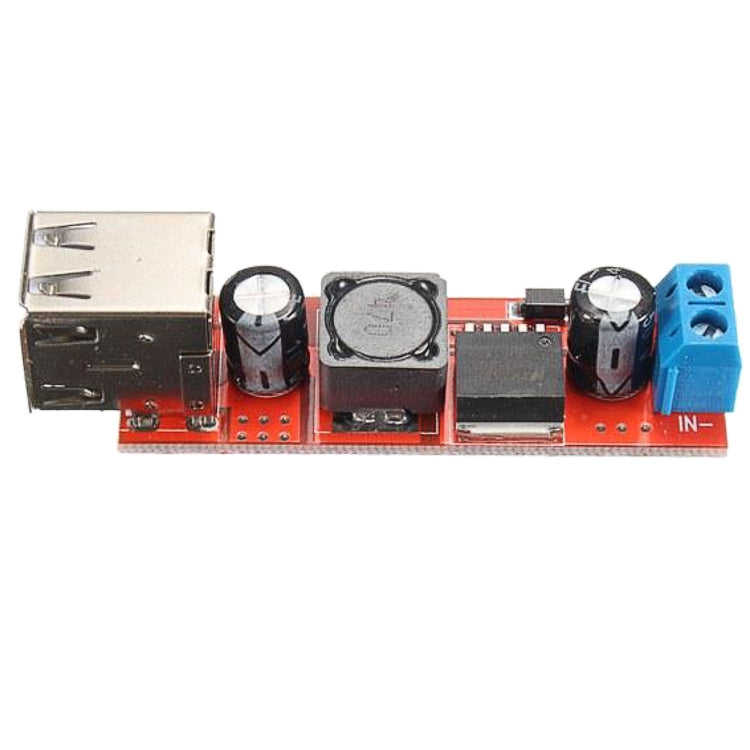 LDTR-WG0257 Dual USB 9V/12V/24V/36V to 5V Converter DC-DC 3A Step Down Power Module (Red) - Other Accessories by buy2fix | Online Shopping UK | buy2fix
