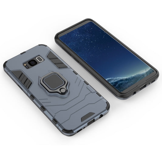 PC + TPU Shockproof Protective Case for Galaxy S8+, with Magnetic Ring Holder by buy2fix