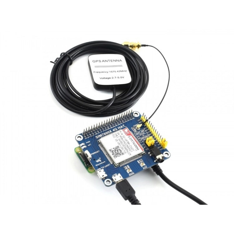 Waveshare 4G / 3G / GNSS HAT for Raspberry Pi, LTE CAT4, for North America - Modules Expansions Accessories by Waveshare | Online Shopping UK | buy2fix