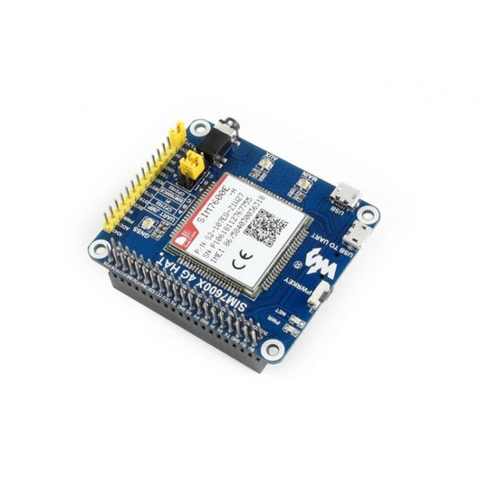 Waveshare 4G / 3G / 2G / GSM / GPRS / GNSS HAT for Raspberry Pi, LTE CAT4, for Southeast Asia, West Asia, Europe, Africa by Waveshare