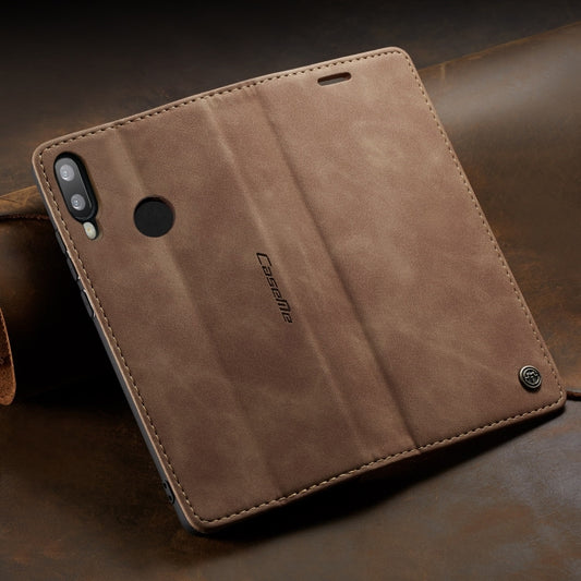 CaseMe Multifunctional Retro Frosted Horizontal Flip Leather Case for Huawei P Smart 2019 / Honor 10 Lite, with Card Slots & Holder & Wallet(Brown) by CaseMe