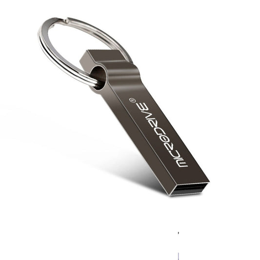 MicroDrive 16GB USB 2.0 Metal Keychain U Disk (Grey) by MicroDrive