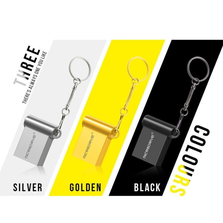 MicroDrive 8GB USB 2.0 Metal Mini USB Flash Drives U Disk (Black) by MicroDrive