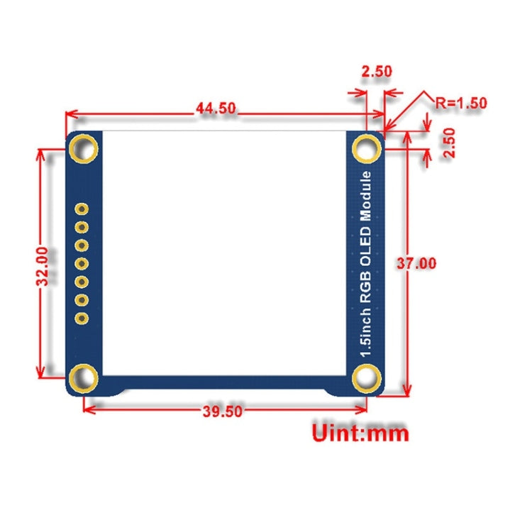 Waveshare General 1.5 inch 128x128 16-bit High Color RGB OLED Display Module - Modules Expansions Accessories by Waveshare | Online Shopping UK | buy2fix