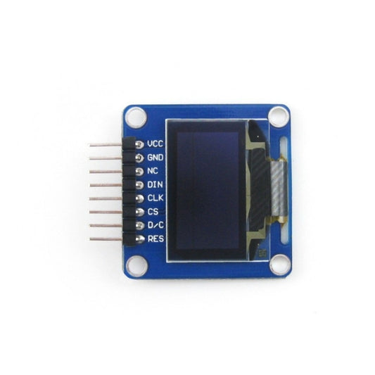 Waveshare 0.96 inch 128*64 OLED (A), SPI/I2C Interfaces, Angled Horizontal Pinheader by Waveshare