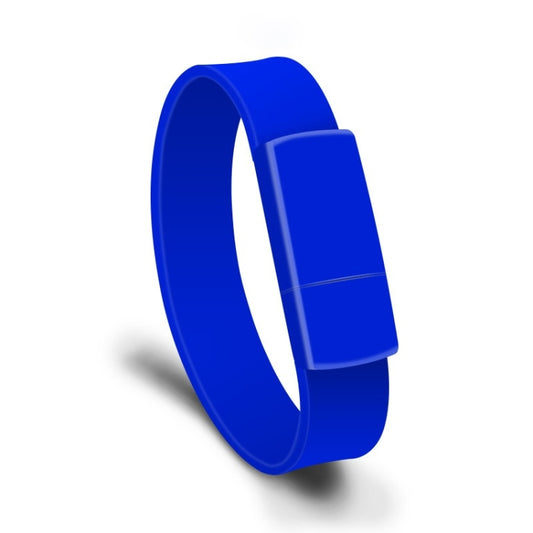 MicroDrive 64GB USB 2.0 Fashion Bracelet Wristband U Disk (Blue) by MicroDrive