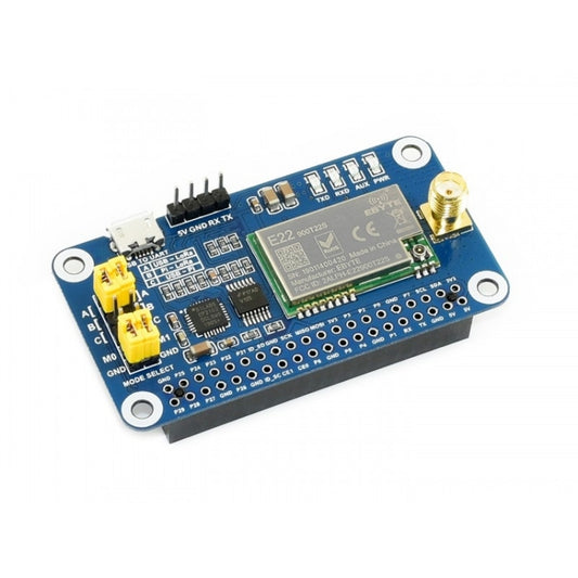 Waveshare SX1262 LoRa HAT 868MHz Frequency Band for Raspberry Pi, Applicable for Europe / Asia / Africa by Waveshare