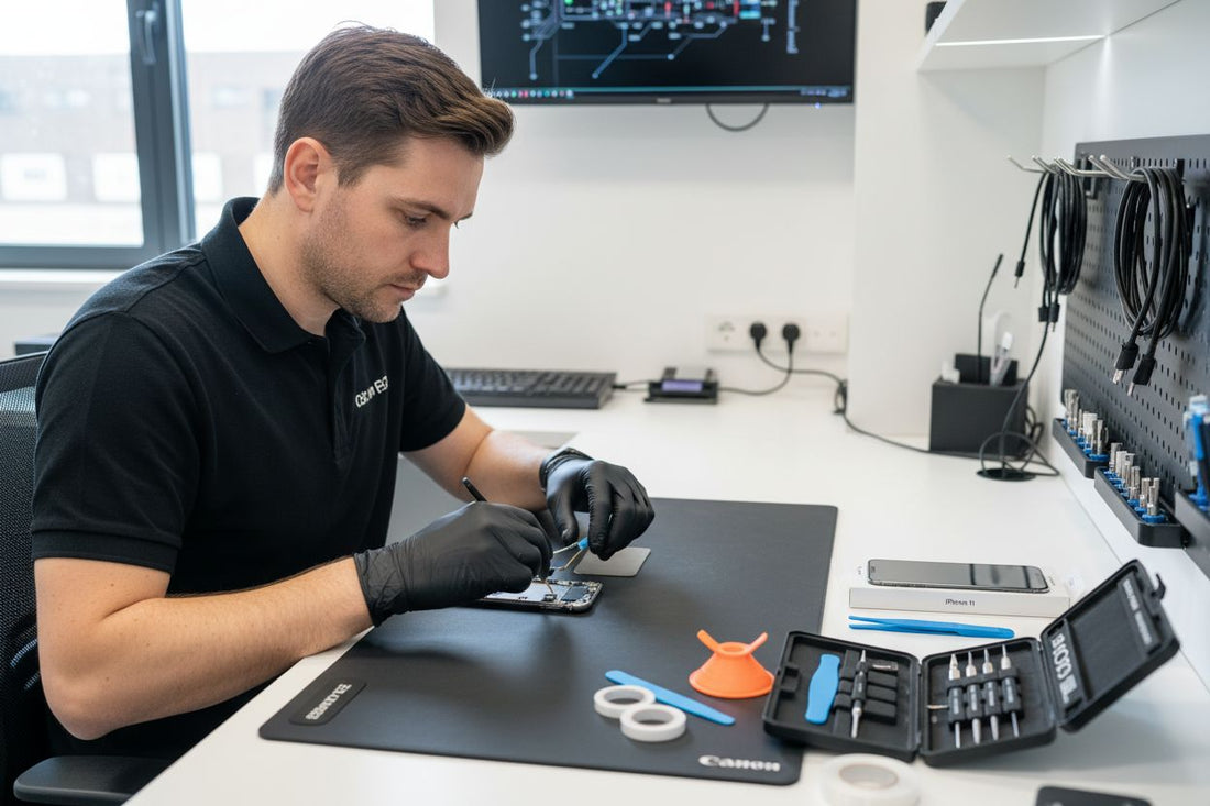 iPhone 11 repair workspace