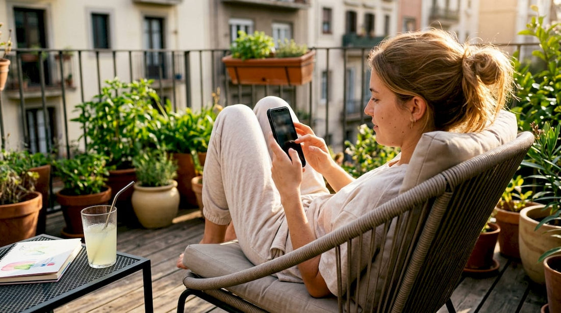 Person using iPhone 11 Pro at kitchen table