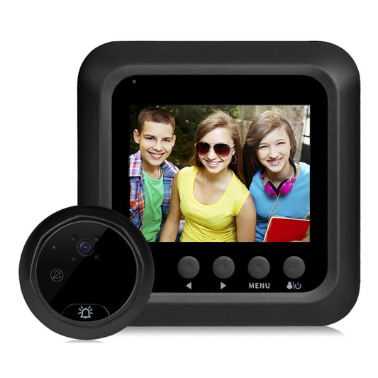 W5 2.4 inch Screen 2.0MP Security Camera No Disturb Peephole Viewer Doorbell, Support TF Card / Night Vision / Video Recording(Black) - Video DoorBell by buy2fix | Online Shopping UK | buy2fix
