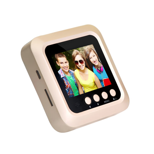 W5 2.4 inch Screen 2.0MP Security Camera No Disturb Peephole Viewer Doorbell, Support TF Card / Night Vision / Video Recording(Gold) - Video DoorBell by buy2fix | Online Shopping UK | buy2fix