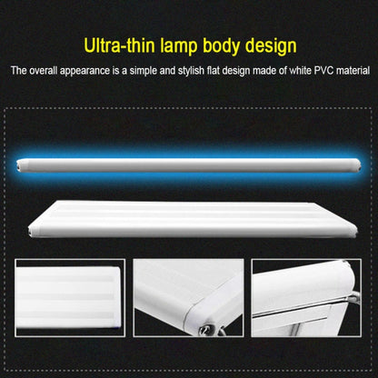 XY-60K Three Rows Aquarium Glass Fish Tank LED Aquatic Bracket Lamp, US Plug(White Blue) - Fish Tanks & Accessories by buy2fix | Online Shopping UK | buy2fix