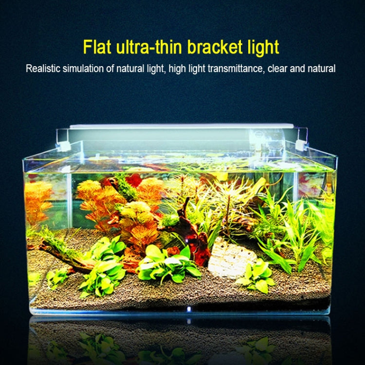 XY-60K Three Rows Aquarium Glass Fish Tank LED Aquatic Bracket Lamp, US Plug(White Blue) - Fish Tanks & Accessories by buy2fix | Online Shopping UK | buy2fix