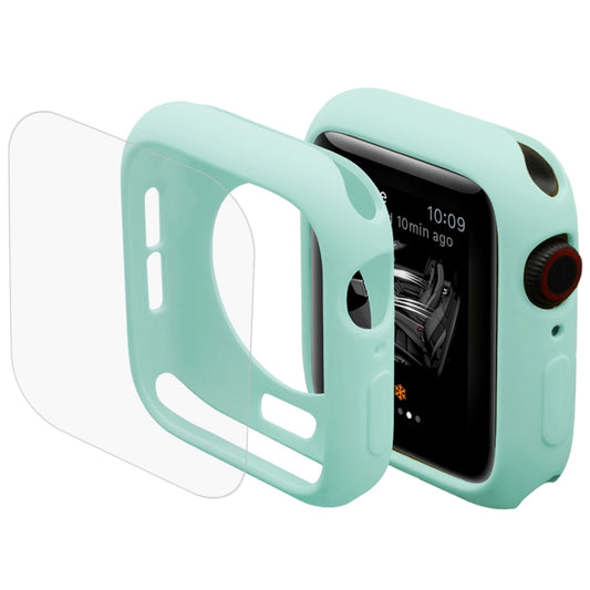 ENKAY Hat-Prince 2 in 1 TPU Semi-clad Protective Shell + 3D Full Screen PET Curved Heat Bending HD Screen Protector for Apple Watch Series 6 / 5 / 4 / SE3 / 2 / 1 40mm(Green) by ENKAY