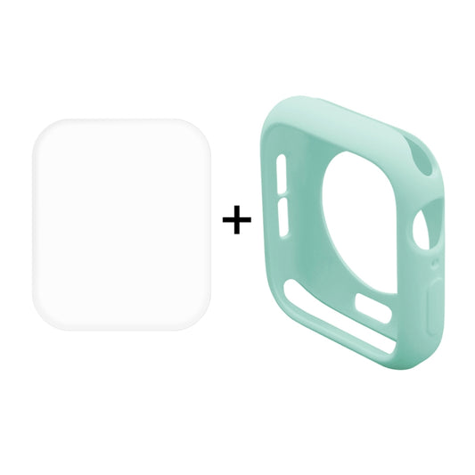 ENKAY Hat-Prince 2 in 1 TPU Semi-clad Protective Shell + 3D Full Screen PET Curved Heat Bending HD Screen Protector for Apple Watch Series 6 / 5 / 4 / SE3 / 2 / 1 40mm(Green) by ENKAY