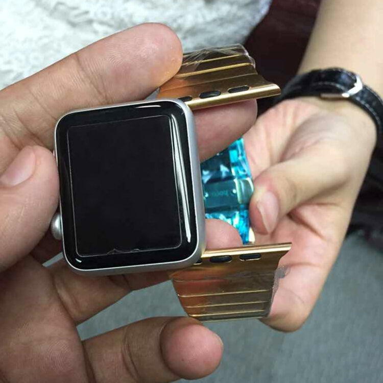 Stainless Steel Watch Band For Apple Watch 38mm (Gold) by buy2fix