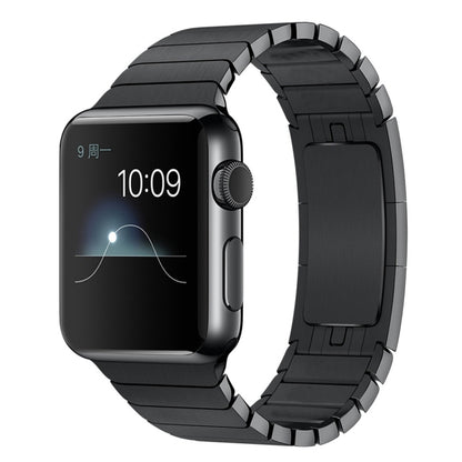 For Apple Watch 42mm Stainless Steel Watch Band(Black) by buy2fix