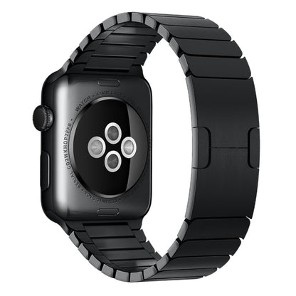 For Apple Watch 42mm Stainless Steel Watch Band(Black) by buy2fix