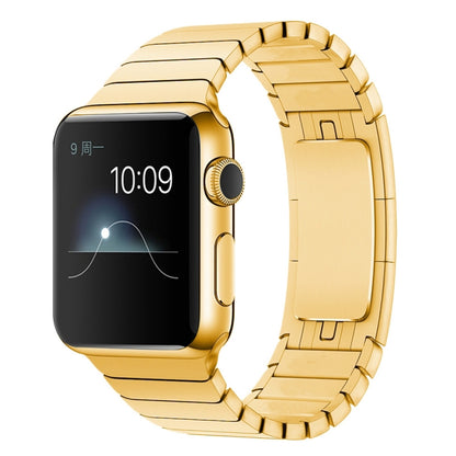 For Apple Watch 42mm Stainless Steel Watch Band(Gold) by buy2fix