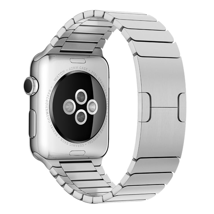 For Apple Watch 42mm Stainless Steel Watch Band(Silver) by buy2fix