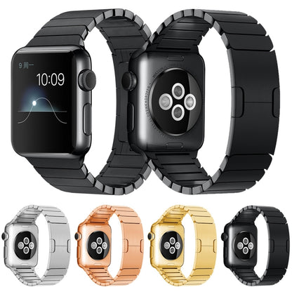 For Apple Watch 42mm Stainless Steel Watch Band(Gold) by buy2fix