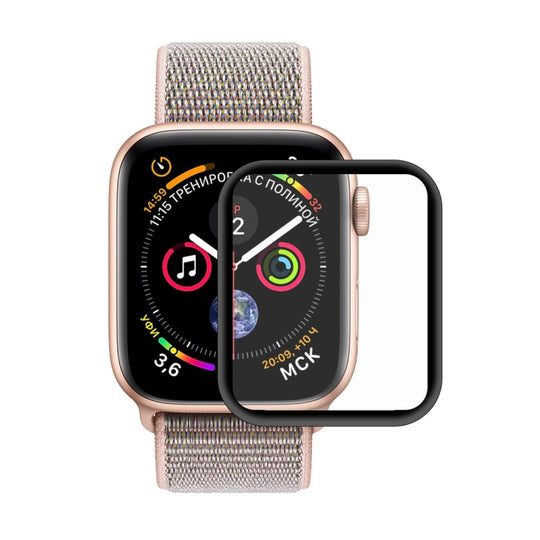 ENKAY Hat-Prince 3D Full Screen Electroplating PET Curved Heat Bending HD Screen Protector For Apple Watch Series 6 / 5 / 4 / Watch SE 40mm(Black)