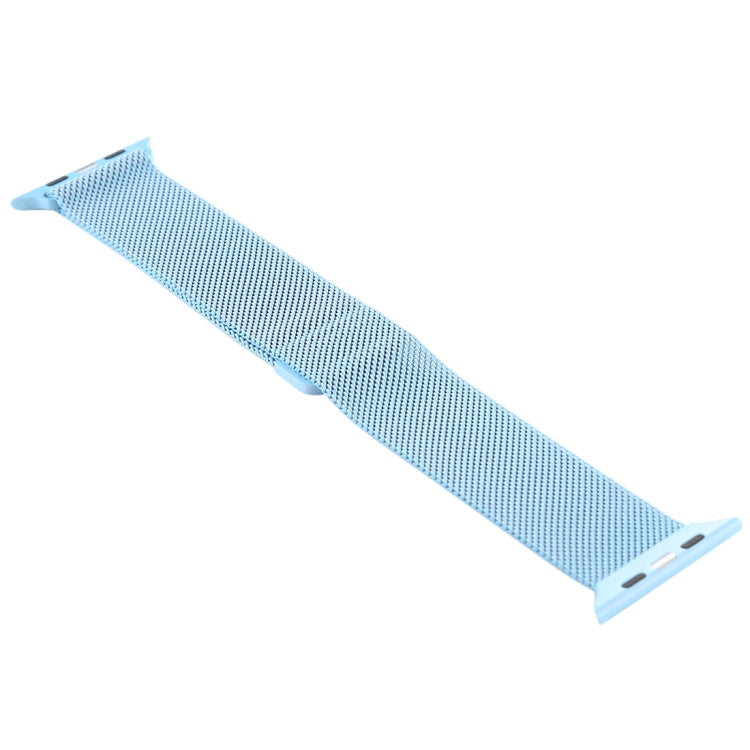 For Apple Watch Ultra 49mm&Watch Ultra 2 49mm / Series 10 46mm / 9&8&7 45mm / SE 3&SE 2&6&SE&5&4 44mm / 3&2&1 42mm Color-changing Magnetic Nylon Watch Band (Sky Blue) by buy2fix