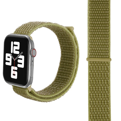 For Apple Watch 46mm / 49mm / 45mm / 44mm Simple Fashion Nylon Watch Band with Magic Stick(Dark Green) by buy2fix