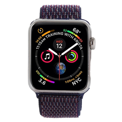 For Apple Watch 46mm / 49mm / 45mm / 44mm Simple Fashion Nylon Watch Band with Magic Stick(Dark Purple) by buy2fix