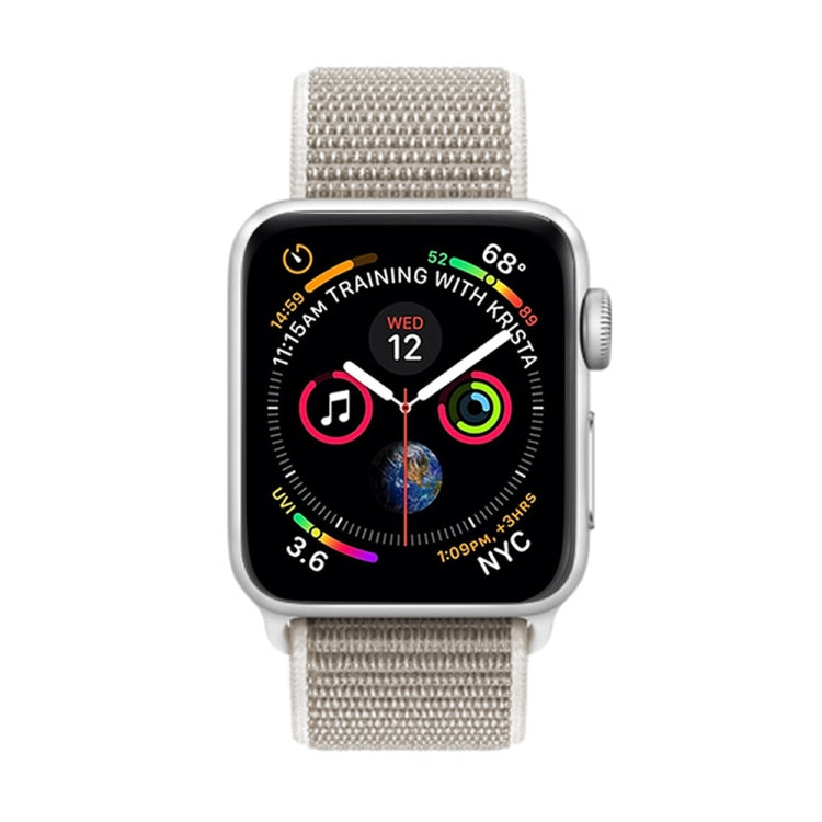 For Apple Watch 46mm / 49mm / 45mm / 44mm Simple Fashion Nylon Watch Band with Magic Stick(Light Grey) by buy2fix