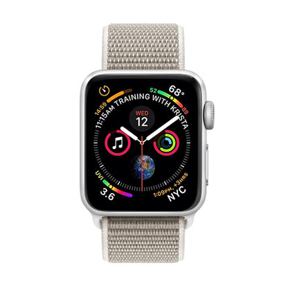 For Apple Watch 46mm / 49mm / 45mm / 44mm Simple Fashion Nylon Watch Band with Magic Stick(Light Grey) by buy2fix