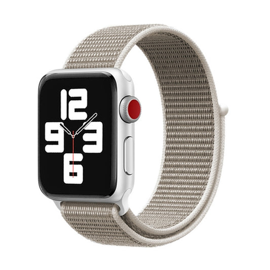 For Apple Watch 46mm / 49mm / 45mm / 44mm Simple Fashion Nylon Watch Band with Magic Stick(Light Grey) by buy2fix