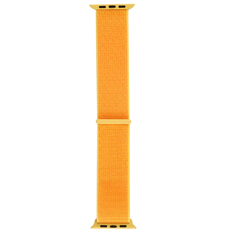 For Apple Watch 46mm / 49mm / 45mm / 44mm Simple Fashion Nylon Watch Band with Magic Stick(Yellow) by buy2fix