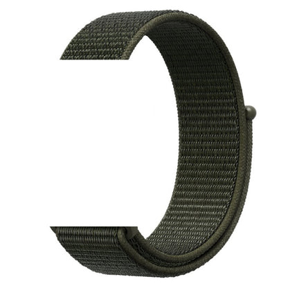 For Apple Watch 42mm / 41mm / 40mm / 38mm Simple Fashion Nylon Watch Band with Magic Stick(Army Green) by buy2fix